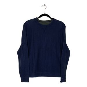 Men blue green reversible sweatshirt size Medium